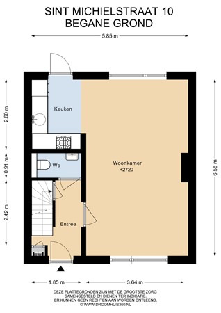 Floorplan - Sint Michielstraat 10, 6136 XL Sittard